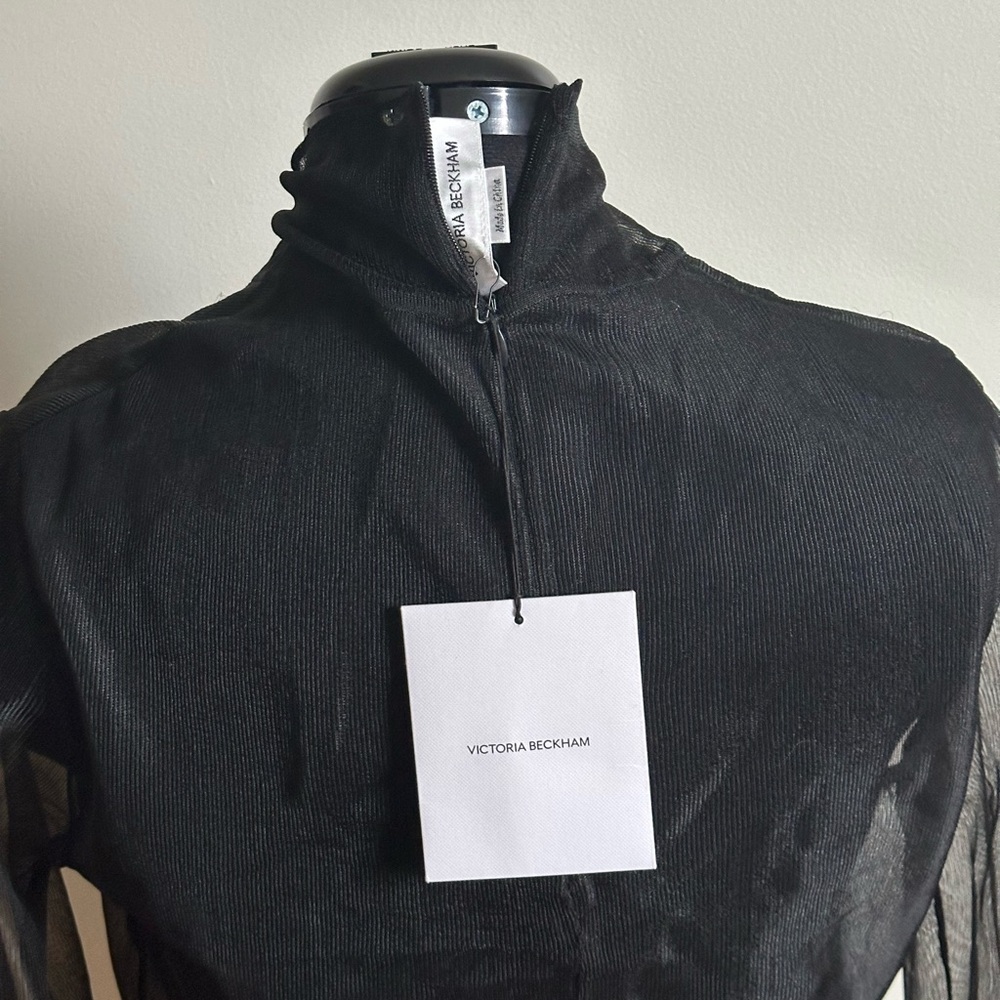 Victoria Beckham Sheer Turtleneck